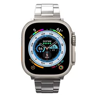 Для Apple Watch Ultra ремешок Apple Watch 7/8 из Нержавеющей Стали Быстросъемный металлический три бусины с 49 мм