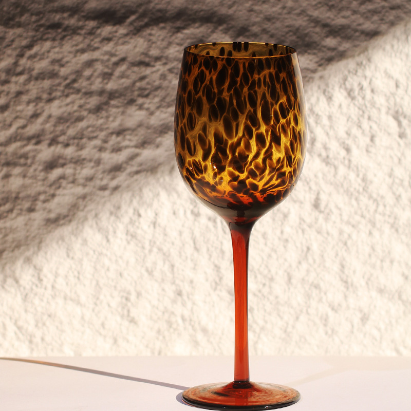 Retro crystal wineglass