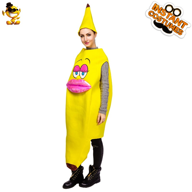 Parodia plátano pareja barba plátano beso Banana Halloween fiesta carnaval Cosplay traje image 7