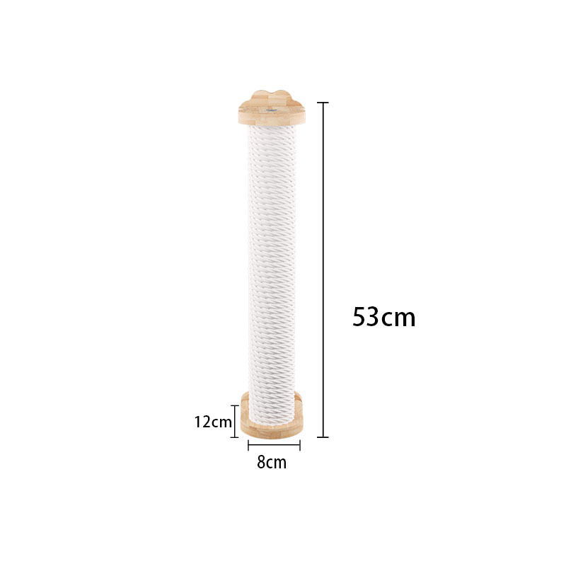 Tablero de agarre para gatos al por mayor, cuerda de sisal, jaula para gatos, poste de agarre para gatos colgante, madera maciza, resistente al desgaste, sin caspa, tablero de agarre para gatos vertical