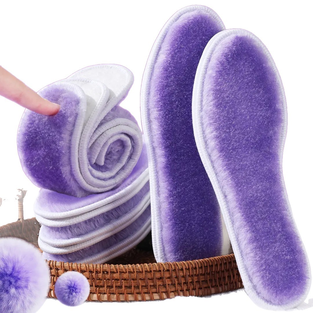 Huellas de pie de alta calidad para hombres y mujeres adicionando almohadillas de peluche calentamiento de peluche invierno resistente al frío absorción de sudor antiolor almohadillas de espesamiento