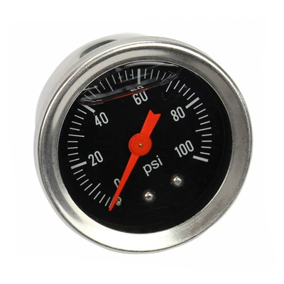 Automobile modified Universal gasoline pressure gauge pointer type 0-100Psi air pressure fuel pressure gauge 1/8NPT