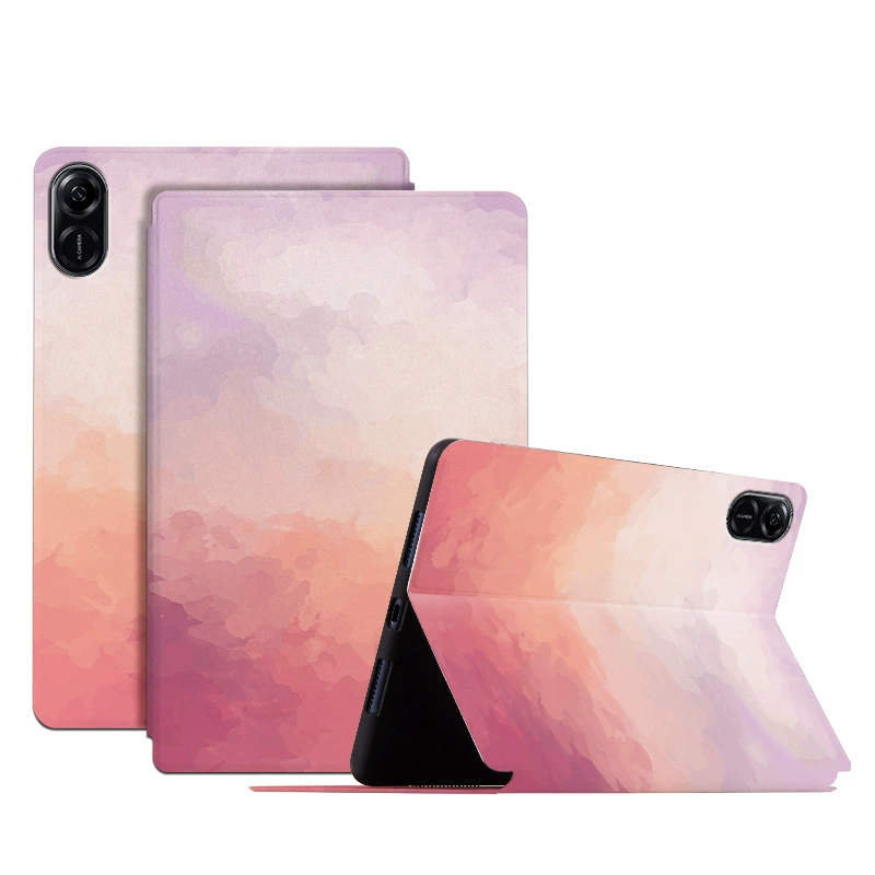 Подходит для Honor 11.5-дюймов PAD планшета, съемный кожаный чехол, милый мультяшный рисунок, акварель X9 X8 Pro защитный корпус