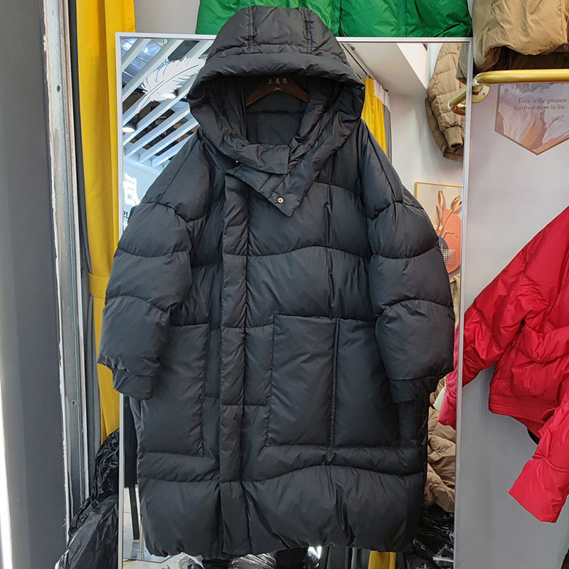 2024 Winter New Down Jacket Women's Hooded Mid-length Knee-length plus size Thickened Loose Plus Fat Jacket 2024 Winter New Down Jacket Women's Hooded Mid-length Knee-length plus size Thickened Loose Plus Fat Jacket