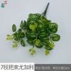 16-fork silk screen eucalyptus 7-branch eucalyptus engineering flower arrangement decorative silk flower home decoration money leaf