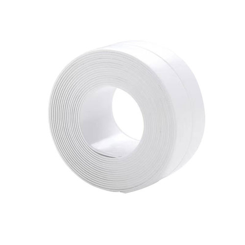 Waterproof and mildew-resistant adhesive strips for kitchen countertops, sinks, and toilet edges.