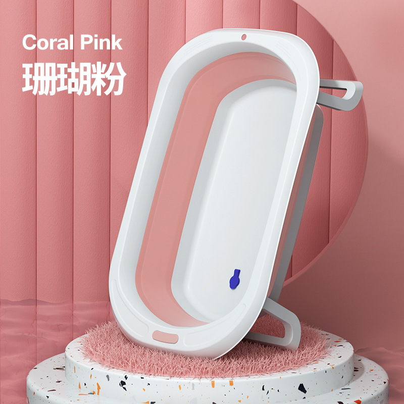 Bañera de baño de bebé bañera plegable para niños hogar reclinable recién nacido gran cubo de baño bebé traje de cubo de baño