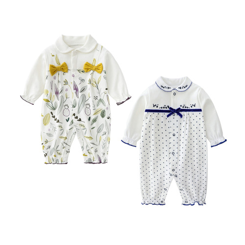  Fang Ying non-encapsulated spring and autumn clothing, one-piece, romper, carrot, rabbit collar, etc. 3-12M