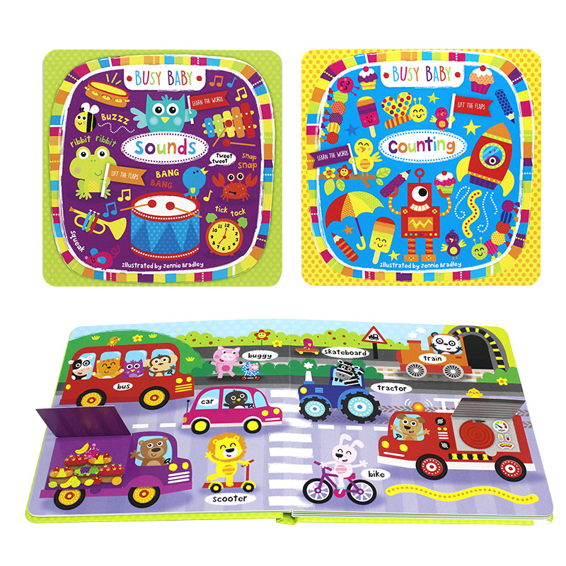 揭页书印刷生产 0-5岁儿童揭页书生产 幼儿认知揭页书厂家