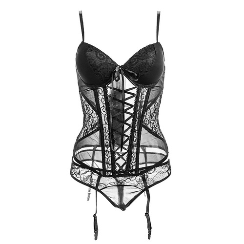 Congsha sexy lingerie vest pure lust wind temptation with steel support cotton pad small breasts gather emotions midnight charm uniform