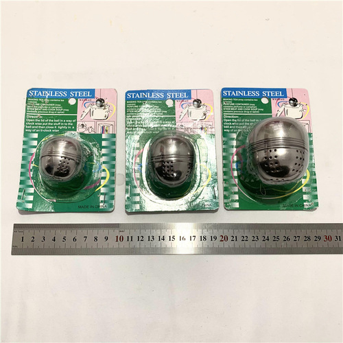 Round stainless steel tea filter tea set household household tea filter mesh filter tea ball creative ball-shaped flavor treasure tea separator