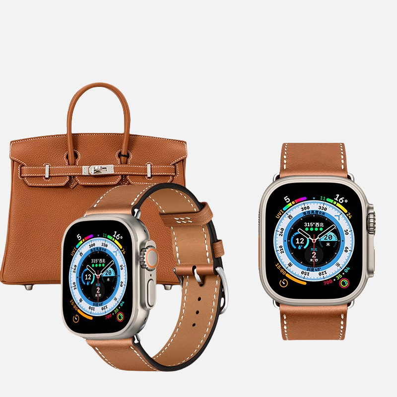 For Apple Watch iwatch9 Strap Apple WatchS10/SE Wristband Non-Leather Horse Buckle