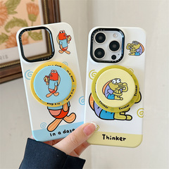 漫画ビーチタウンの住人ピエロ魚磁気吸引 iPhone16 Apple 15ProMax/14/13 携帯電話ケースに適しています