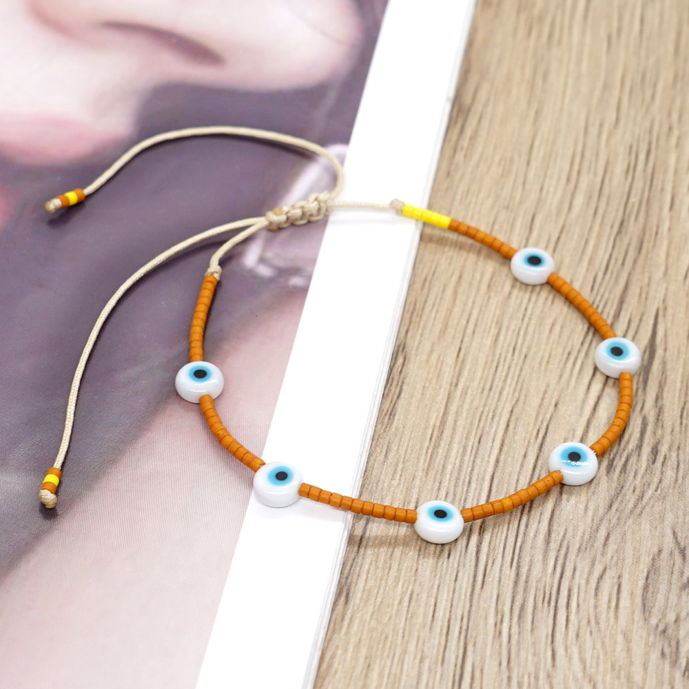 Simple Style Eye Glass Beaded Bracelets