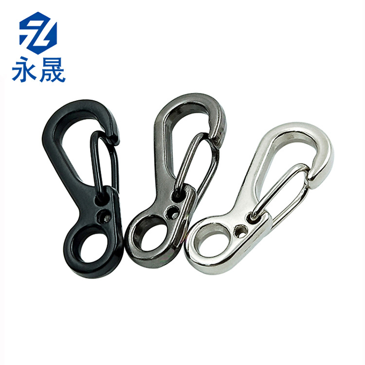 迷你挂扣S型饰品扣锌合金弹簧扣饰品配件小S钥匙扣饰品快挂扣钩扣