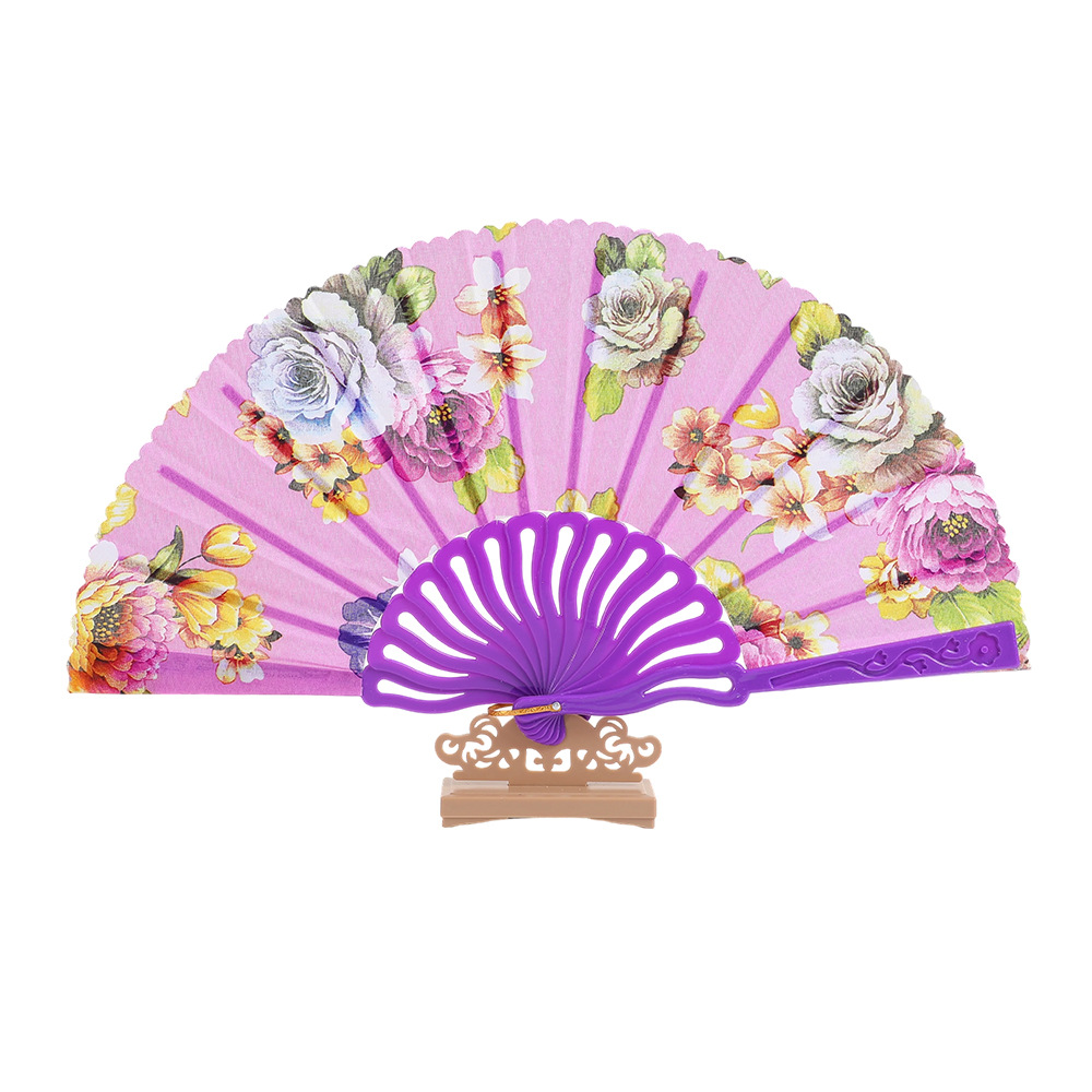 Ventilador plegable antiguo chino creativo de mujer seda conchas de ventilador portátil ventilador plegable China ventilador al por mayor