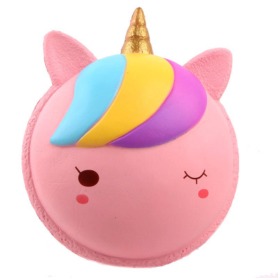 25cm超大号慢回弹仿真马卡龙独角兽玩具 专业定制源头工厂销售