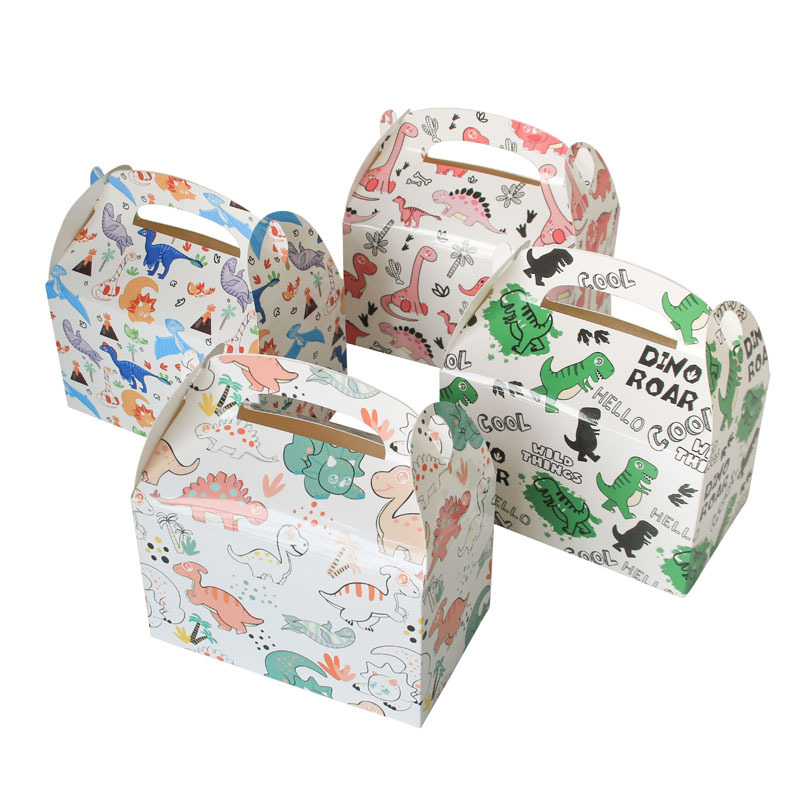 12 cajas portátiles del dinosaurio (3 cada uno)