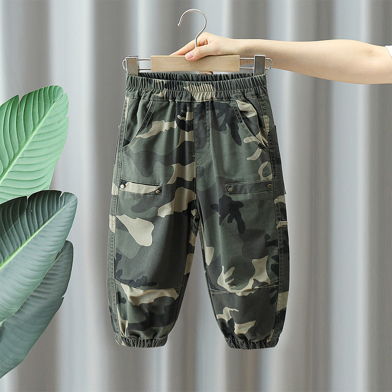 5745 pantalones de camuflaje para niños primavera y otoño 2025 nuevos pantalones para niños otoño ropa para niños bebé mono para niños image 7
