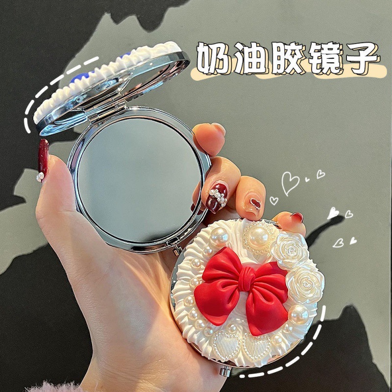 mirror diy Cream gel Cosmetic mirror Cartoon Portable Take it with you Small production Material package On behalf of Manufactor wholesale