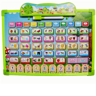 Cross-border foreign trade Russian Russian audio drawing board single language bilingual sound drawing board Russian and English bilingual sound drawing board wholesale