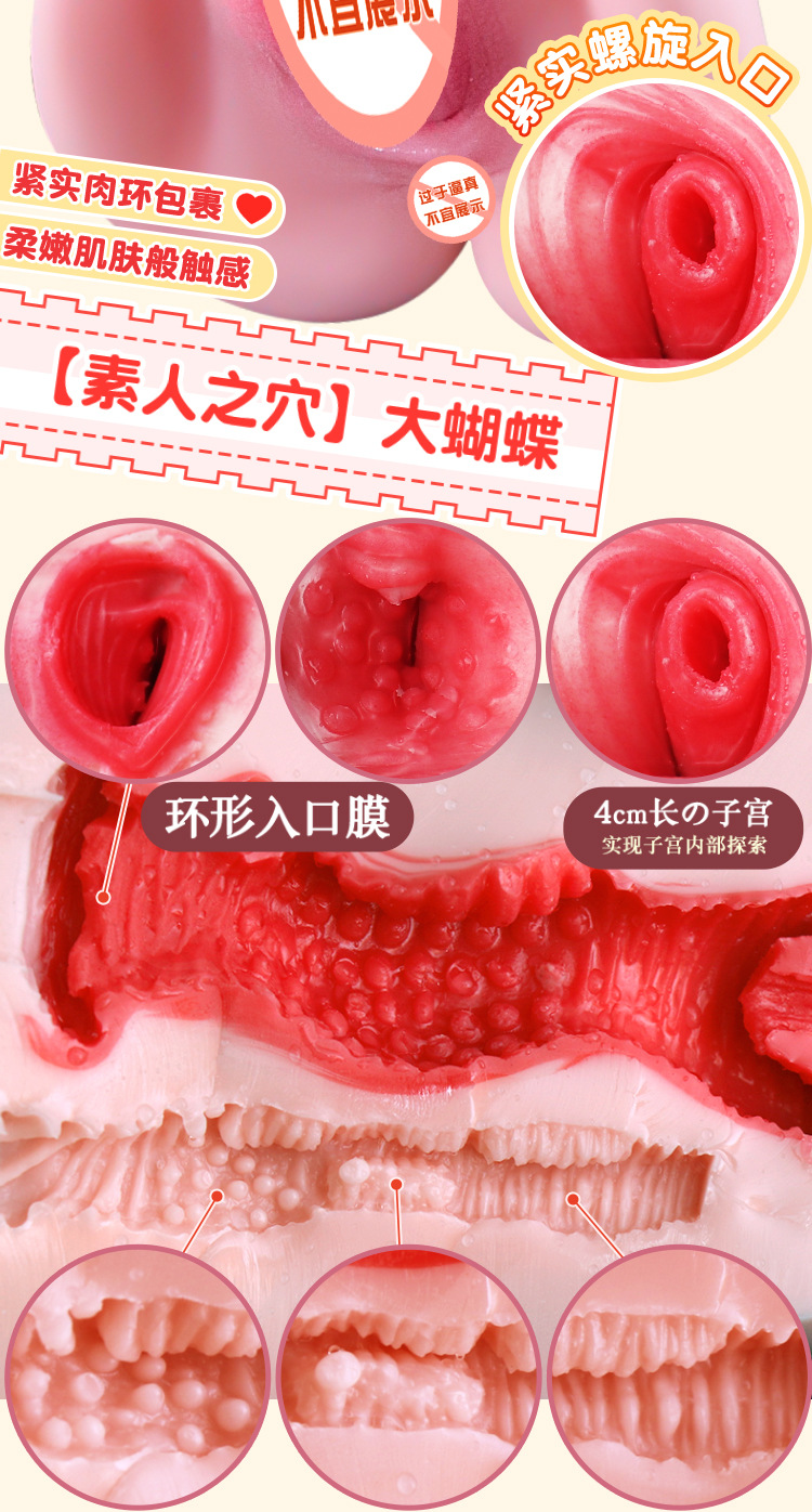 Jiuai Aircraft Cup Male Masturbator TPE Dual-Channel Inverted Mold Manual — detail image 11