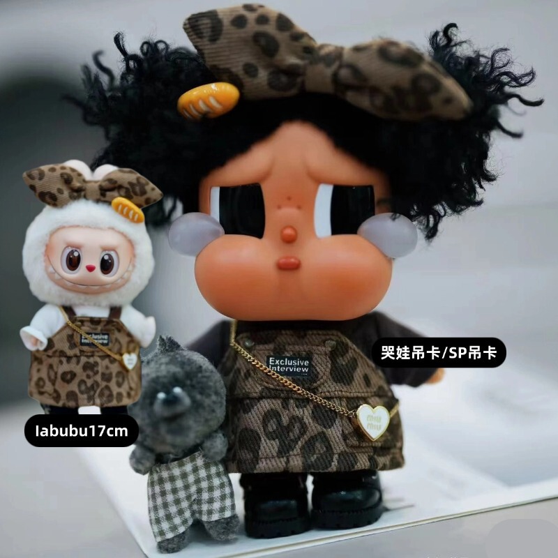 Crybaby Rag Doll Clothes 17cm Vinyl Hanging Card Doll Clothes Replacement Handmade