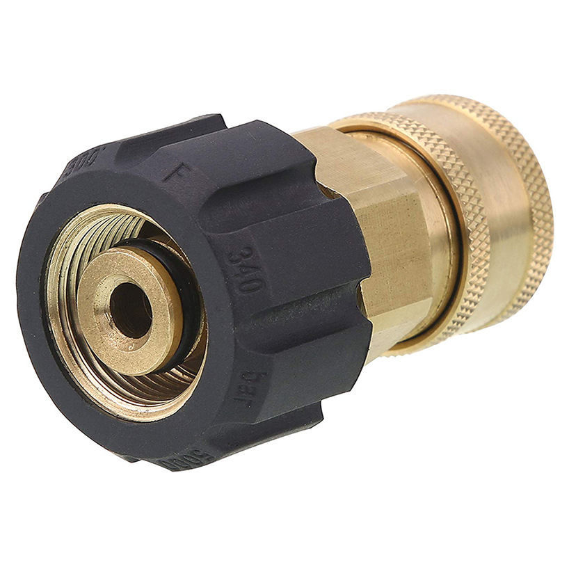 跨境1/4&3/8 快速连接NPT  M22x1.5接头用于高压清洗机喷枪和软管