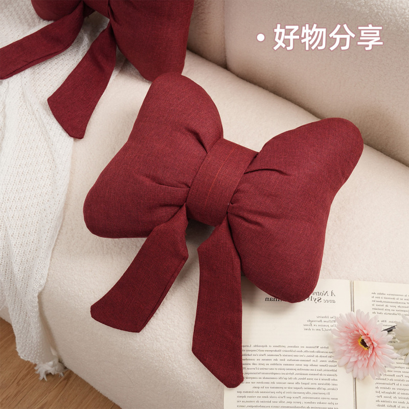 2026 New Model High-End Sofa Throw Pillow, Butterfly-Shaped Light Luxury Cushion with a High-End Feel, Simple Decorative Pillow for Model Homes