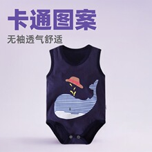 婴幼儿连体衣宝宝爬服三角短袖衣包屁衣外出服厂家直销一件代发