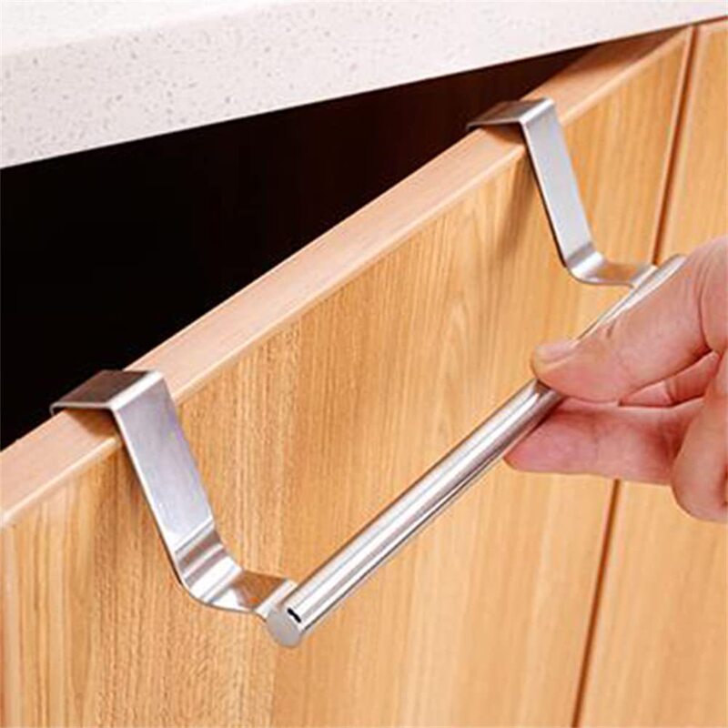 Multi-Purpose Stainless Steel Towel Cabinet Door Back-Mounted Rag Rack Single Rod Towel Room Rack Bracket Drawer Multi-Purpose Stainless Steel Towel Cabinet Door Back-Mounted Rag Rack Single Rod Towel Room Rack Bracket Drawer