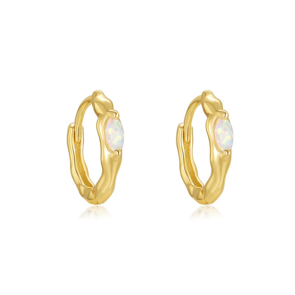4g Weight 925 Sterling Silver Ear Needle Material Zircon Inlay Material Earrings Classification 1 Pair Quantity Holiday, Daily Occasion 925 Sterling Silver Material Geometric Pattern Women's Gender Inlay Design Simple Style, Shiny Style 1 Pair 925 Sterling Silver Zircon Geometric Earrings 20