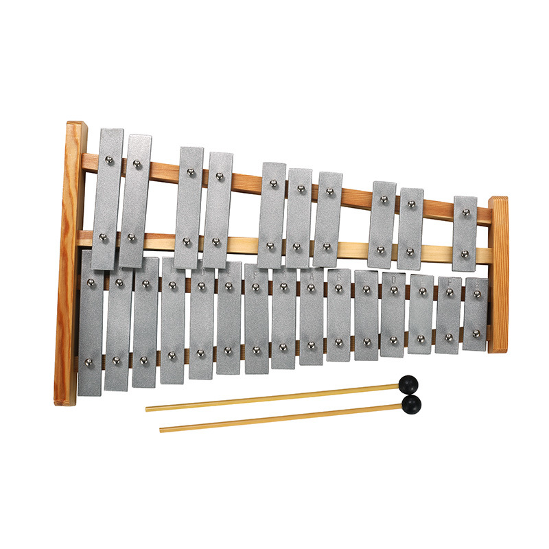 25-tono instrumento de percusión para niños piano de aluminio entrenamiento sensorial nuevo material didáctico de música piano de percusión al por mayor