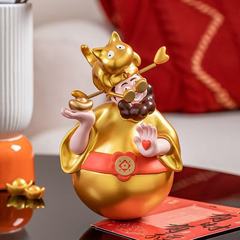 创意简约 财神不倒翁玄关办公室摆件