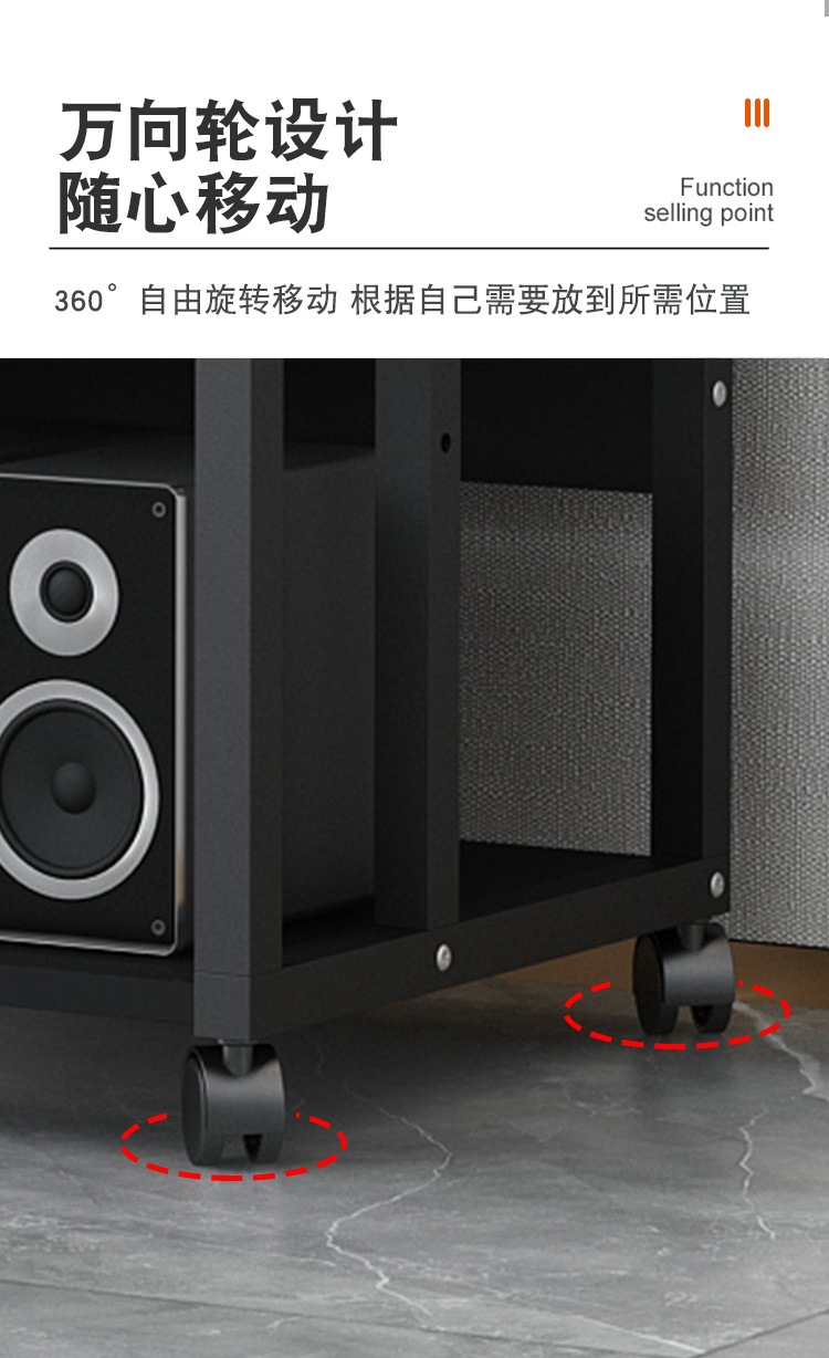 Amplifier Rack with Drawer, Tube Amplifier Stand, Audio Mixer, Karaoke Machine, Home Theater Cabinet