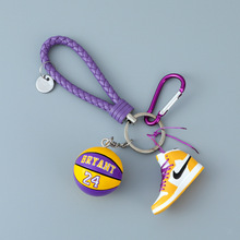 篮球创意球鞋钥匙扣挂件多功能DIY包挂饰新款钥匙圈NBA纪念品仿真