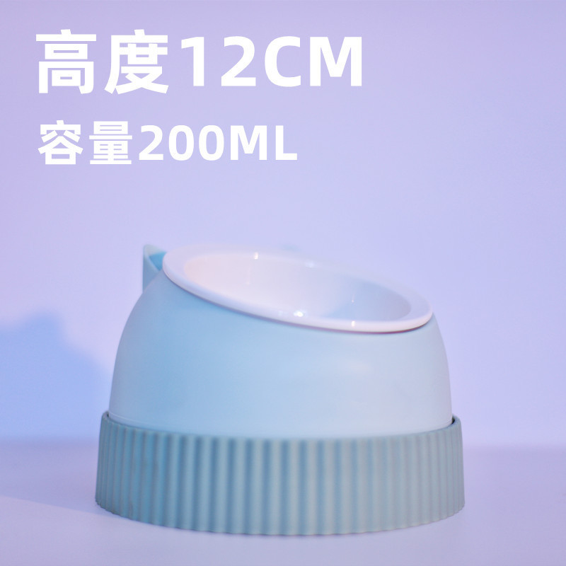 말차 녹색 고양이 그릇 200ML 세라믹 녹색 느린 먹이 그릇