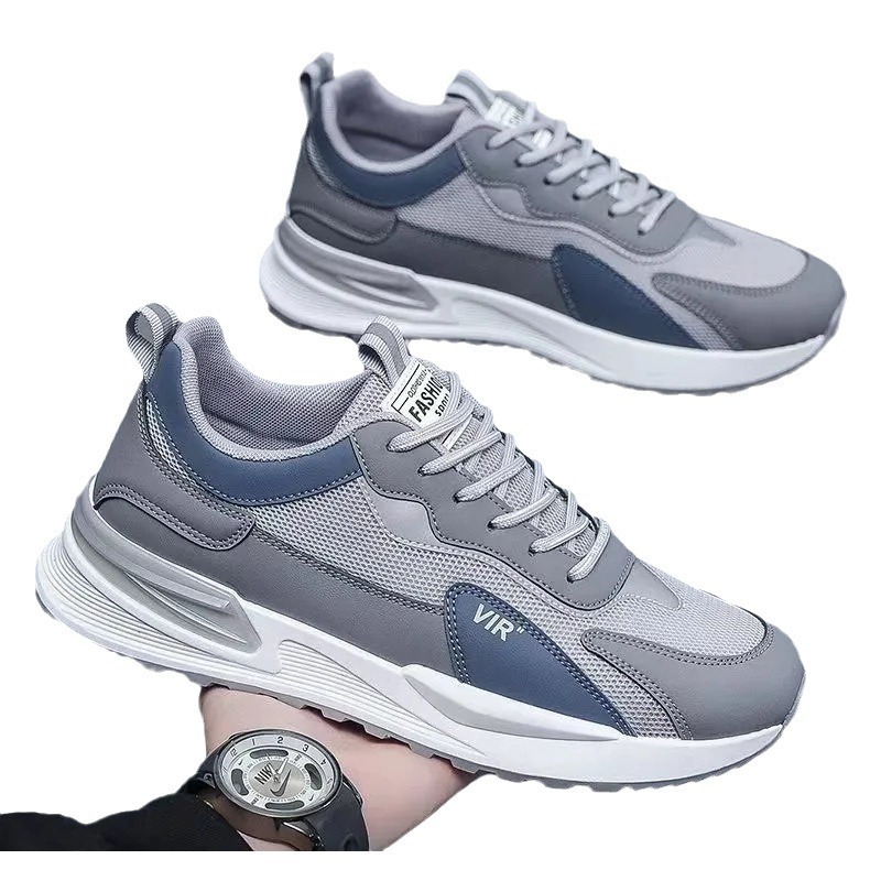 2025 primavera y verano nuevos zapatos de hombre zapatos para correr de malla transpirable de suela suave antideslizante zapatos deportivos casuales zapatos de papá de moda