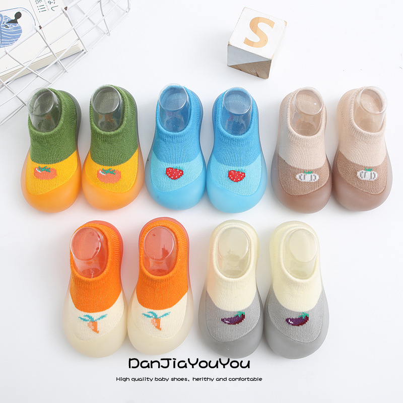 学步鞋 宝宝新款夏季宝宝袜子鞋ins风 可爱软底婴儿学步鞋室内鞋