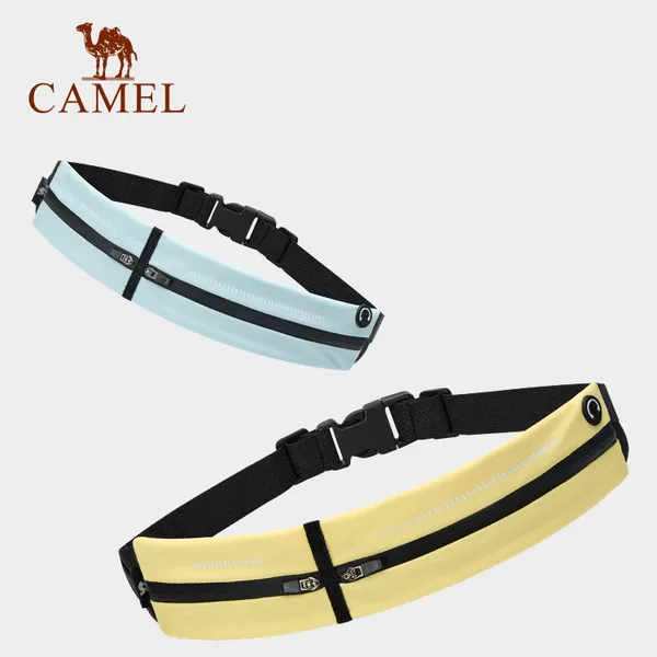 Camel Sports Waist Bag Men's and Women's Running Special Mobile Phone Bag Lightweight Invisible Belt Morning Running Lightweight Fitness Equipment