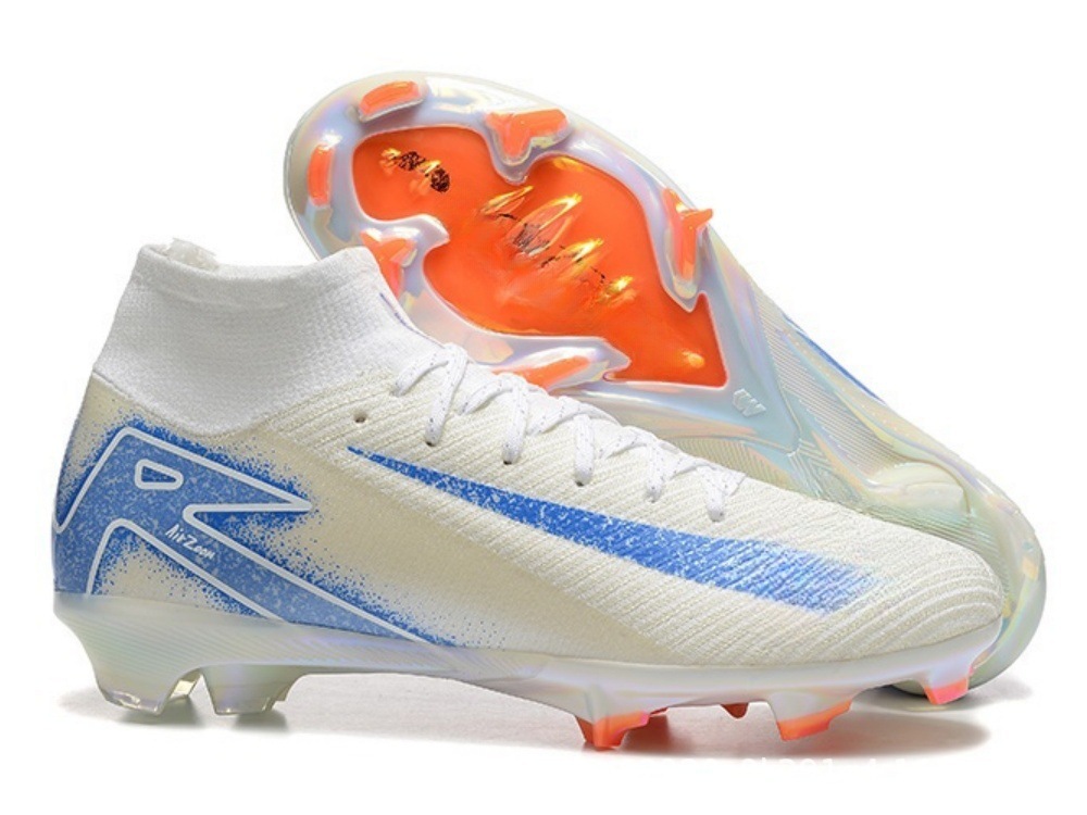 Comercio exterior nuevo Assassin 16 zapatos de fútbol competencia profesional zapatos de alta altura construidos totalmente cojín impermeable de punto zapatos de fútbol FG