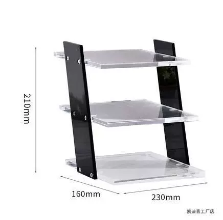 High-end transparent acrylic glasses, stand stainless steel, storage system solar-powered, sunglasses