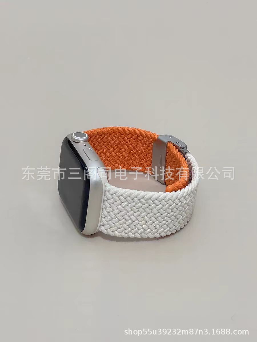 This integrated buckle braided watch strap is suitable for Applewatch bands and for Huawei and Samsung nylon braided ones undefined