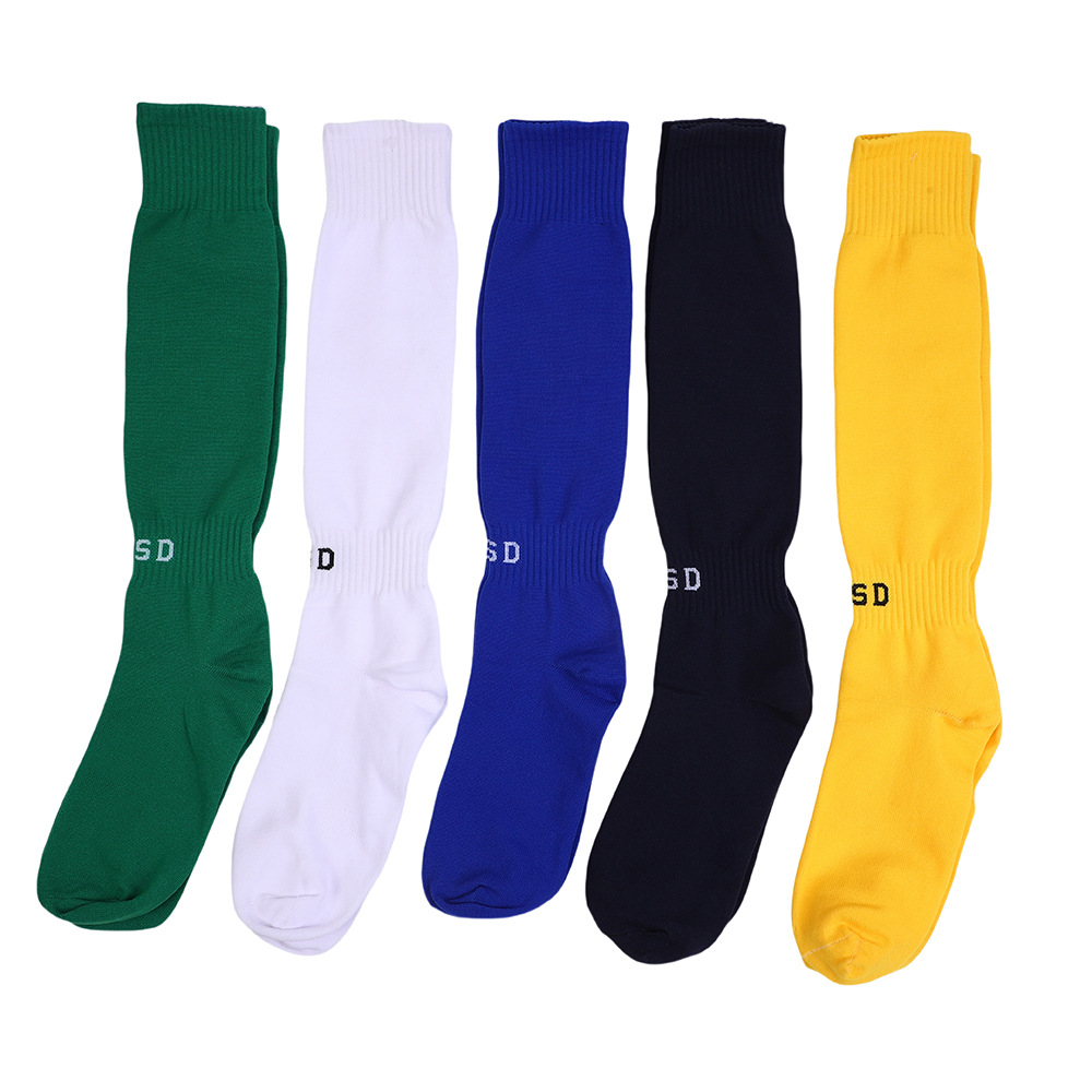 Factory Direct Batch Sports Football Socks Long Mixed Colors Randomly Sent Pure Cotton Material Breathable, Comfortable and Non-Slip Competition Training