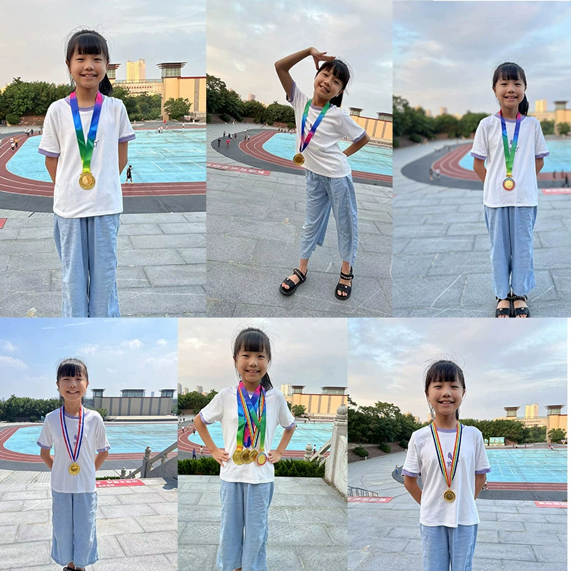 Медаль Школьные игры Мероприятие Награда Памятная награда Мара Детский сад Металл Дети Перечислены Золотой, Серебряный и Бронзовый конкурс