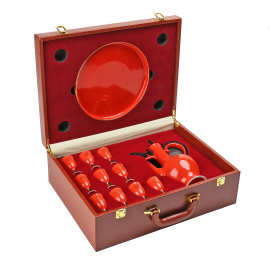 创意中式酒盅特色酒具酒壶陶瓷羊脂玉轻奢象牙白一口杯白酒杯