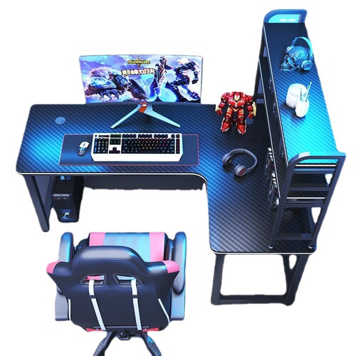 Corner desk game e-sports table bedroom corner bookshelf integrated desk simple home desktop computer table