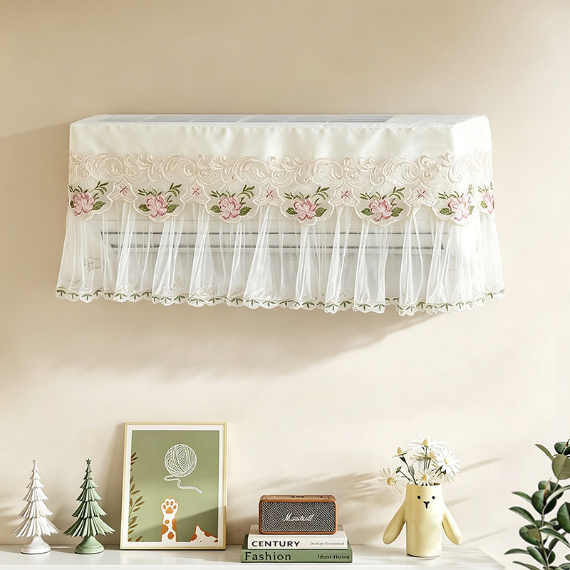 2026 New Model Wall-Mounted Air Conditioner Dust Cover, No Need to Remove When Powered On, Indoor Wall-Mounted Air Conditioner Windproof Curtain with Lace 2026 New Model Wall-Mounted Air Conditioner Dust Cover, No Need to Remove When Powered On, Indoor Wall-Mounted Air Conditioner Windproof Curtain with Lace