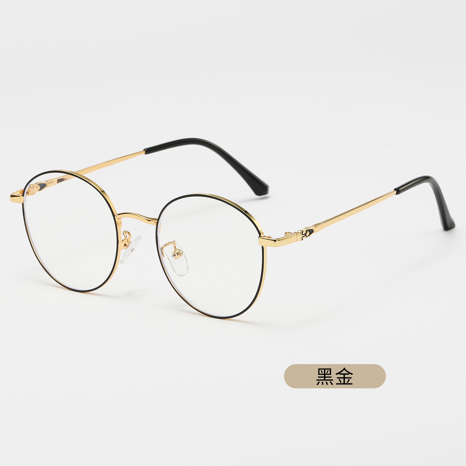 23新款圆形复古眼镜框防蓝光平光镜眼镜架可配近视眼镜架圆形眼镜