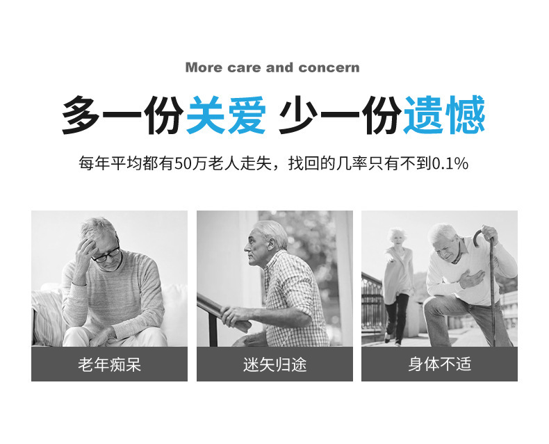 Children's GPS tracking device, GPS and Beidou anti-lost tracker for kids and babies, smart locator for the elderly to prevent loss